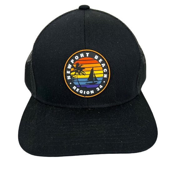NEW Port Beach Pacific region 34 adjustable Snap back trucker cap - Picture 1 of 6